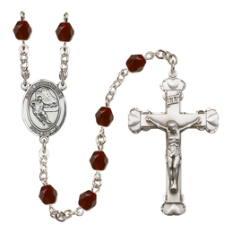 Saint Christopher/Hockey<br>R6001-8504 6mm Rosary<br>Available in 12 colors