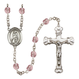 Saint Peregrine Laziosi<br>R6001-8088 6mm Rosary<br>Available in 12 colors