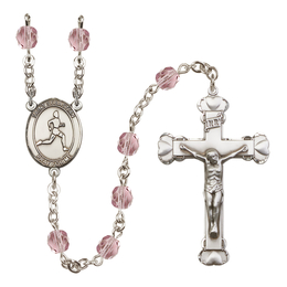 Saint Sebastian/Track & Field<br>R6001-8176 6mm Rosary<br>Available in 12 colors