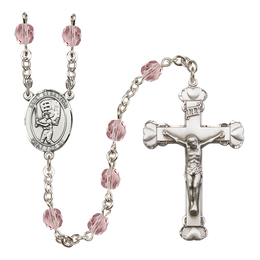 Saint Sebastian / Baseball<br>R6001-8600 6mm Rosary<br>Available in 12 colors