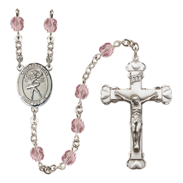 Saint Sebastian / Dance<br>R6001-8612 6mm Rosary<br>Available in 12 colors