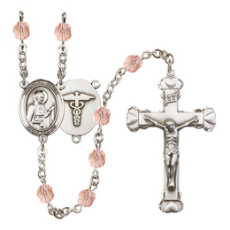 Saint Camillus of Lellis / Nurse<br>R6001-8019--9 6mm Rosary<br>Available in 12 colors