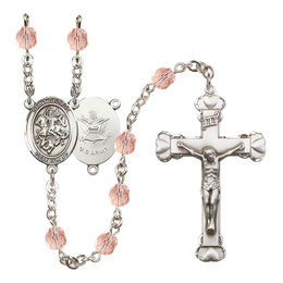 Saint George / Army<br>R6001-8040--2 6mm Rosary<br>Available in 12 colors