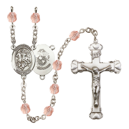 Saint George / Marines<br>R6001-8040--4 6mm Rosary<br>Available in 12 colors