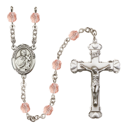 Saint Martin de Porres<br>R6001-8089 6mm Rosary<br>Available in 12 colors