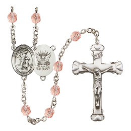 Guardian Angel / Navy<br>R6001-8118--6 6mm Rosary<br>Available in 12 colors