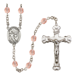Saint Sebastian/Basketball<br>R6001-8602 6mm Rosary<br>Available in 12 colors