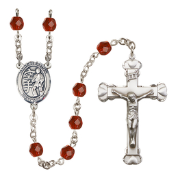Saint Sebastian/Karate<br>R6001-8615 6mm Rosary<br>Available in 12 colors