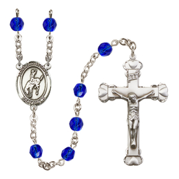 Saint Christopher / Rodeo<br>R6001-8192 6mm Rosary<br>Available in 12 colors