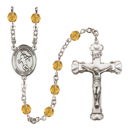 Saint Christopher/Track&Field-Women<br>R6001-8510 6mm Rosary<br>Available in 12 colors