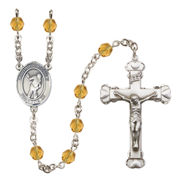 Saint Christopher/Lacrosse<br>R6001-8516 6mm Rosary<br>Available in 12 colors