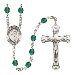 Saint Christopher/Martial Arts<br>R6001-8158 6mm Rosary<br>Available in 12 colors