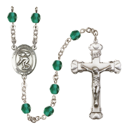 Saint Christopher/Swimming<br>R6001-8511 6mm Rosary<br>Available in 12 colors