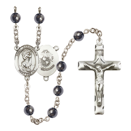 Saint Christopher/Marines<br>R6002-8022--4 6mm Rosary