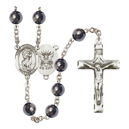 Saint Christopher/Navy<br>R6003-8022--6 8mm Rosary