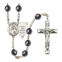 Saint Joan of Arc/Navy<br>R6003-8053--6 8mm Rosary