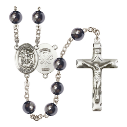Saint Michael the Archangel/National Guard<br>R6003-8076--5 8mm Rosary