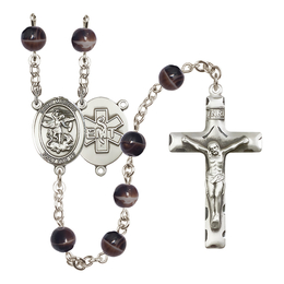 Saint Michael the Archangel/E.M.T.s<br>R6004-8076--10 7mm Rosary
