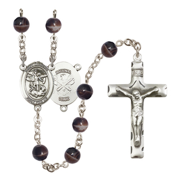Saint Michael the Archangel/National Guard<br>R6004-8076--5 7mm Rosary