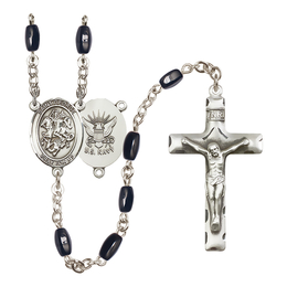 Saint George/Navy<br>R6005-8040--6 8x5mm Rosary