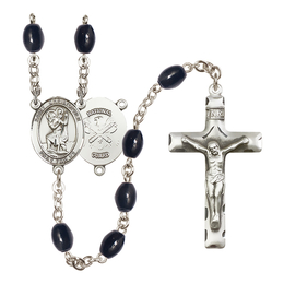 Saint Christopher/National Guard<br>R6006-8022--5 8x6mm Rosary