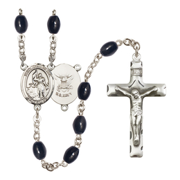 Saint Joan of Arc/Navy<br>R6006-8053--6 8x6mm Rosary