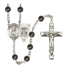 Saint Christopher/Navy<br>R6007-8022--6 7mm Rosary