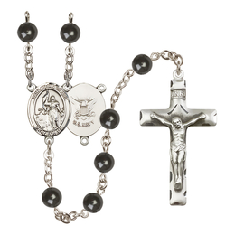 Saint Joan of Arc/Navy<br>R6007-8053--6 7mm Rosary