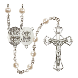 Saint George/Navy<br>R6011-8040--6 6mm Rosary