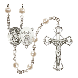 Saint Michael the Archangel/Air Force<br>R6011-8076--1 6mm Rosary