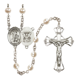 Guardian Angel/Navy<br>R6011-8118--6 6mm Rosary