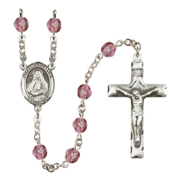 Saint Frances Cabrini<br>R6013-8011 6mm Rosary<br>Available in 12 colors
