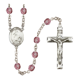 Saint Charles Borromeo<br>R6013-8020 6mm Rosary<br>Available in 12 colors