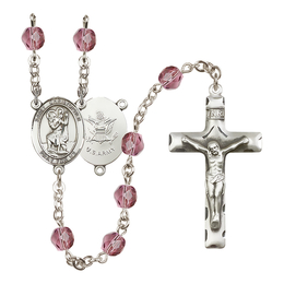 Saint Christopher / Army<br>R6013-8022--2 6mm Rosary<br>Available in 12 colors