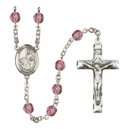 Saint Dymphna<br>R6013-8032 6mm Rosary<br>Available in 12 colors