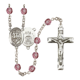Saint George / Air Force<br>R6013-8040--1 6mm Rosary<br>Available in 12 colors