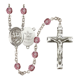 Saint George / Army<br>R6013-8040--2 6mm Rosary<br>Available in 12 colors
