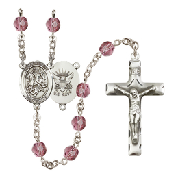 Saint George / Navy<br>R6013-8040--6 6mm Rosary<br>Available in 12 colors