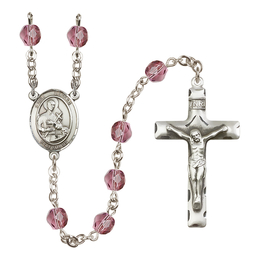 Saint Gerard Majella<br>R6013-8042 6mm Rosary<br>Available in 12 colors