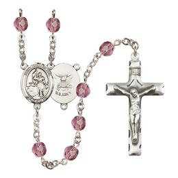 Saint Joan of Arc / Navy<br>R6013-8053--6 6mm Rosary<br>Available in 12 colors