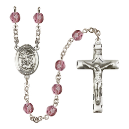 Saint Michael the Archangel<br>R6013-8076 6mm Rosary<br>Available in 12 colors