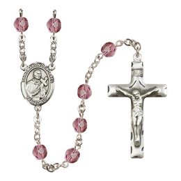 Saint Martin de Porres<br>R6013-8089 6mm Rosary<br>Available in 12 colors