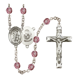 Guardian Angel / Marine Corp<br>R6013-8118--4 6mm Rosary<br>Available in 12 colors