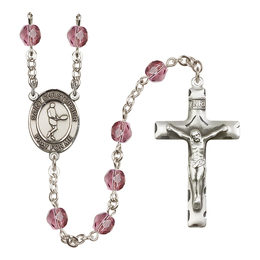 Saint Christopher/Tennis<br>R6013-8156 6mm Rosary<br>Available in 12 colors