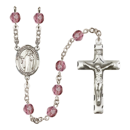 Saint Joseph the Worker<br>R6013-8220 6mm Rosary<br>Available in 12 colors