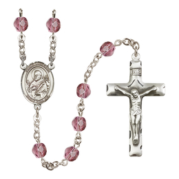 Saint Meinrad of Einsiedeln<br>R6013-8307 6mm Rosary<br>Available in 12 colors