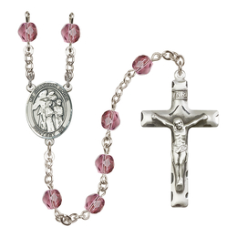 Guardian Angel w/Children<br>R6013-8439 6mm Rosary<br>Available in 12 colors