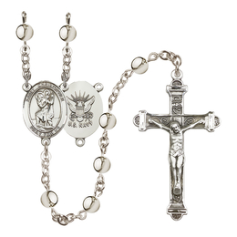 Saint Christopher/Navy<br>R6014-8022--6 6mm Rosary