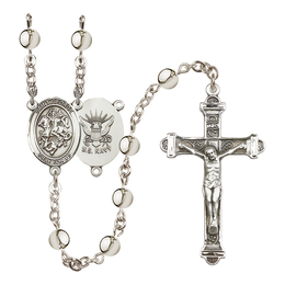 Saint George/Navy<br>R6014-8040--6 6mm Rosary