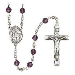 Saint Gabriel the Archangel<br>R9400-8039 6mm Rosary<br>Available in 12 colors